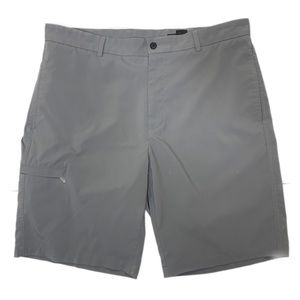 Greg Norman Flat Front Tech Gray Golf Shorts